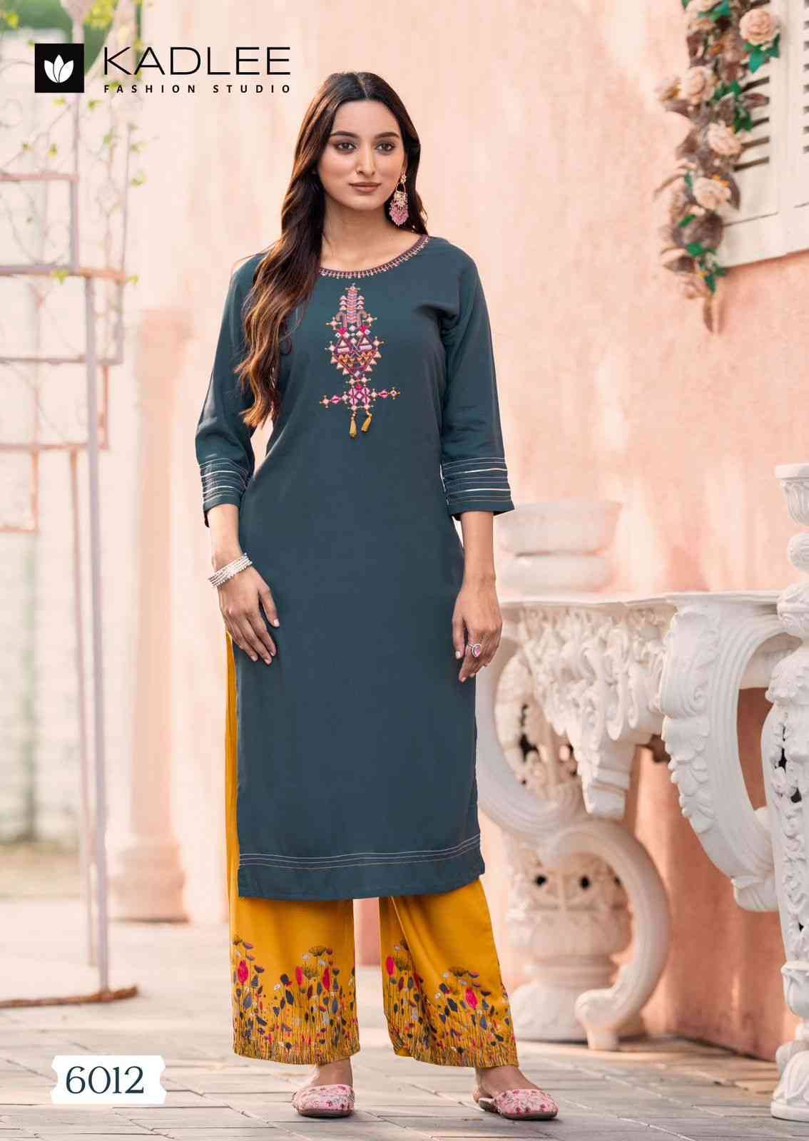 Kaveri Vol-2 By Kadlee 6007 To 6012 Series Designer Stylish Fancy Colorful Beautiful Party Wear & Ethnic Wear Collection Heavy Rayon Kurtis With Pants At Wholesale Price