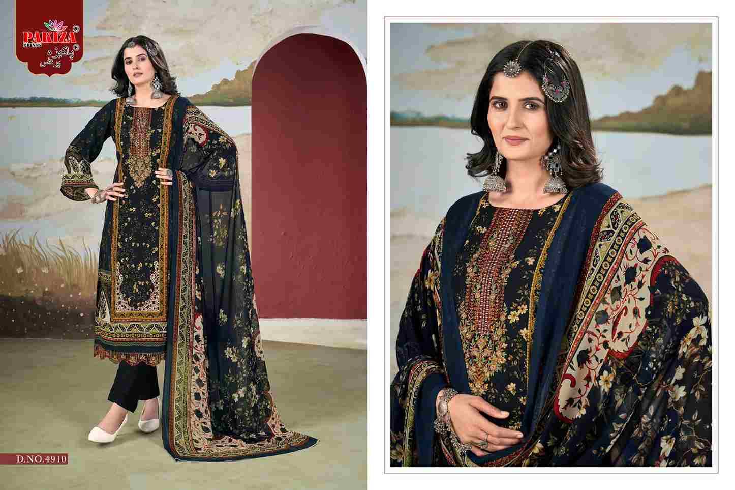 Libas-E-Khaas Vol-49 By Pakiza Prints 4901 To 4910 Series Beautiful Festive Suits Stylish Fancy Colorful Party Wear & Occasional Wear Heavy Crepe Dresses At Wholesale Price