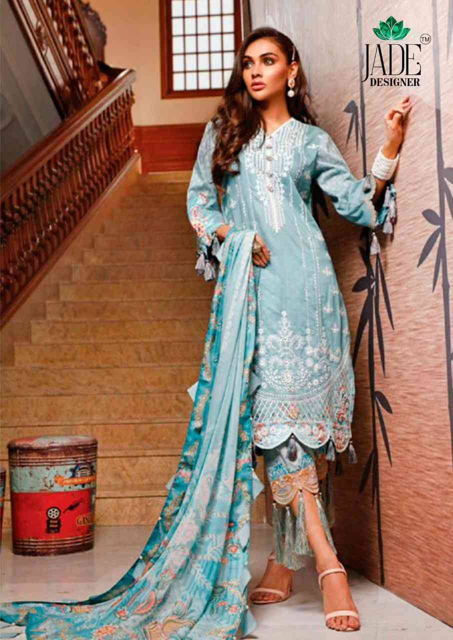 Crimsons Vol-13 By Jade 13001 To 13006 Series Beautiful Festive Suits Colorful Stylish Fancy Casual Wear & Ethnic Wear Pure Lawn Cotton Embroidered Dresses At Wholesale Price