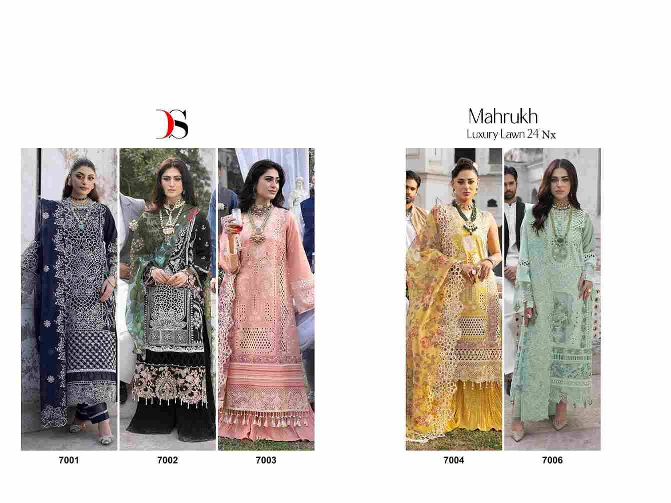 Mahrukh Luxury Lawn-24 Nx By Deepsy Suits Designer Pakistani Suits Beautiful Stylish Fancy Colorful Party Wear & Occasional Wear Pure Cotton Embroidered Dresses At Wholesale Price