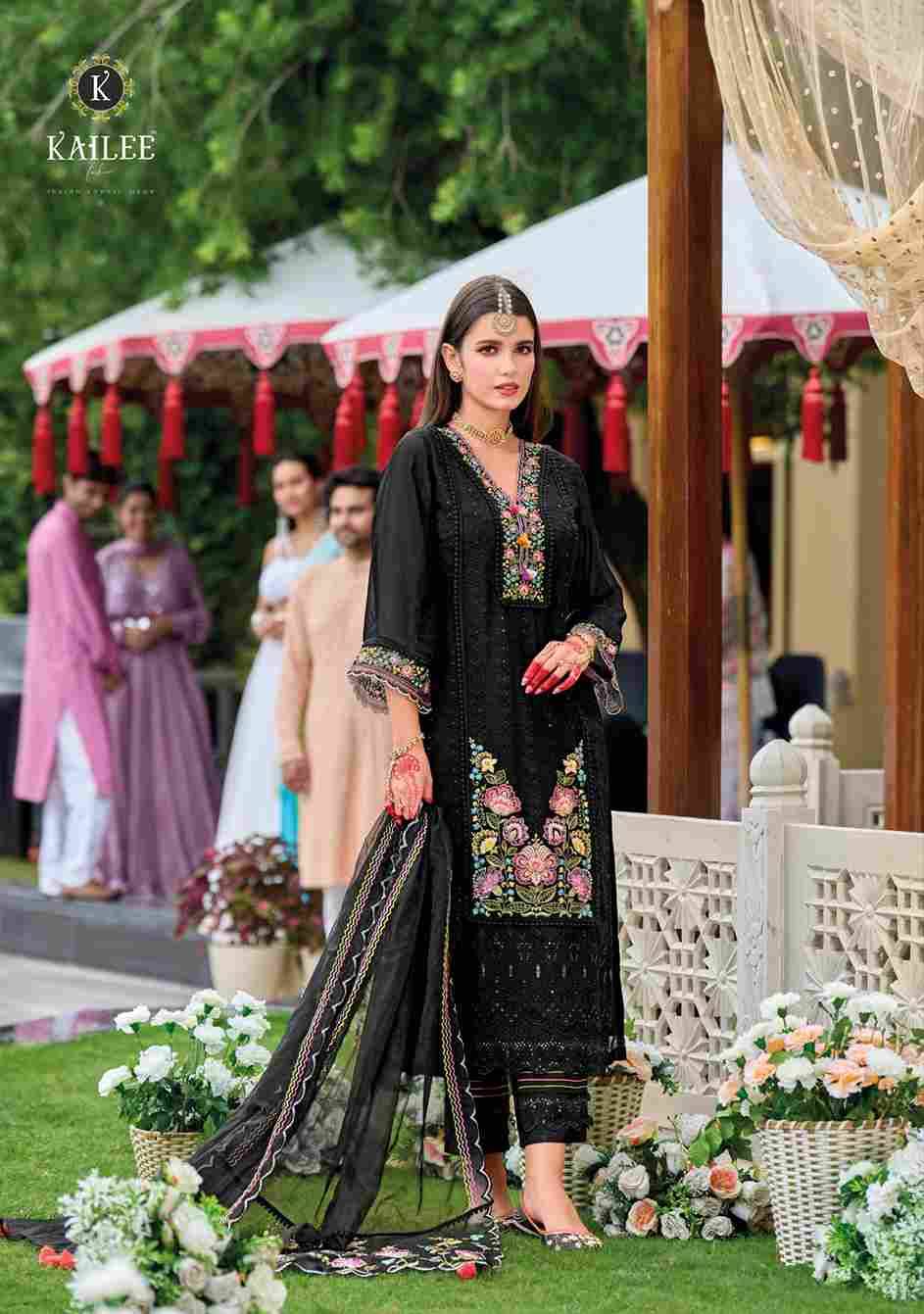 Alfaz By Kailee 42801 To 42806 Series Beautiful Festive Suits Colorful Stylish Fancy Casual Wear & Ethnic Wear Pure Viscose Organza Dresses At Wholesale Price