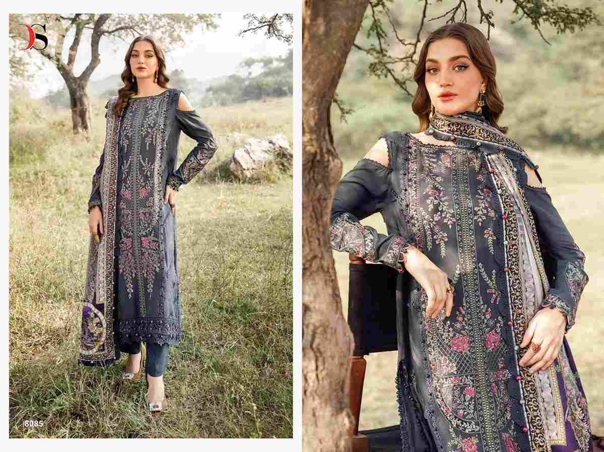 Maria.B. Embroidered Rayon Collection By Deepsy Suits 8081 To 8085 Series Designer Pakistani Suits Beautiful Stylish Fancy Colorful Party Wear & Occasional Wear Pure Viscose Rayon Embroidered Dresses At Wholesale Price