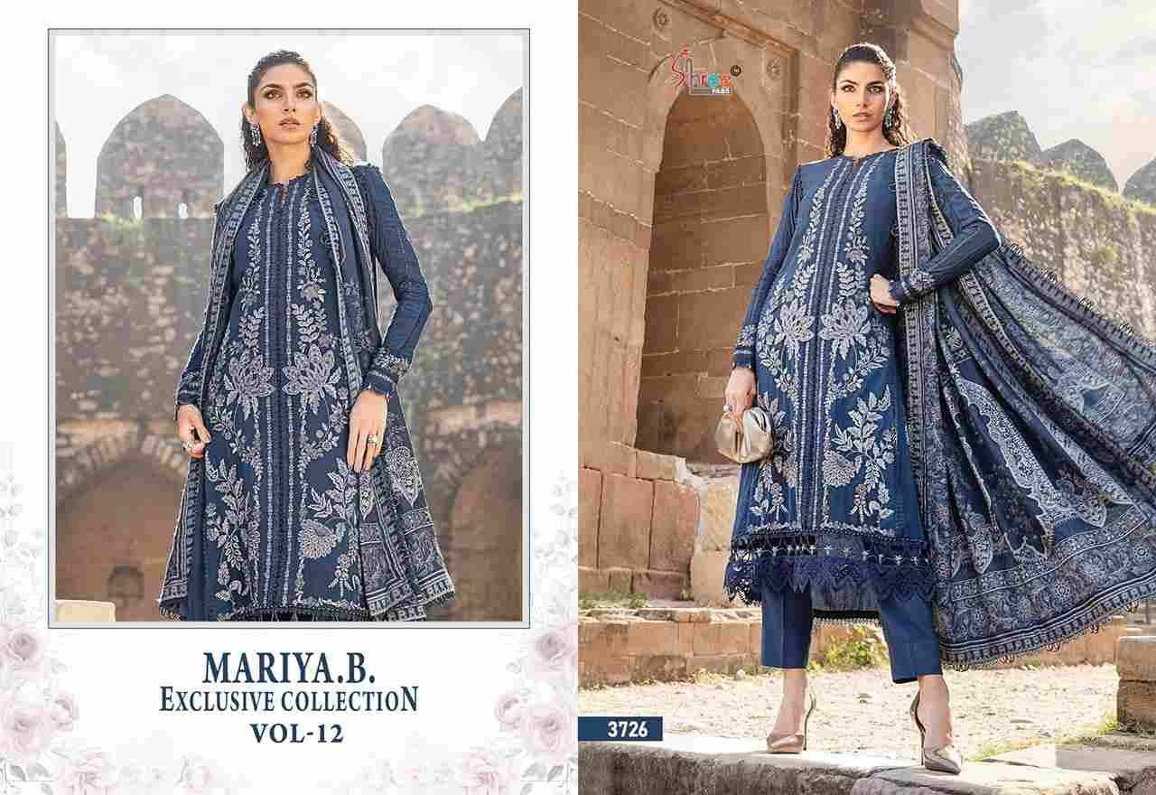 Mariya.B. Exclusive Collection Vol-12 By Shree Fabs 3725 To 3730 Series Beautiful Pakistani Suits Colorful Stylish Fancy Casual Wear & Ethnic Wear Pure Rayon With Embroidered Dresses At Wholesale Price