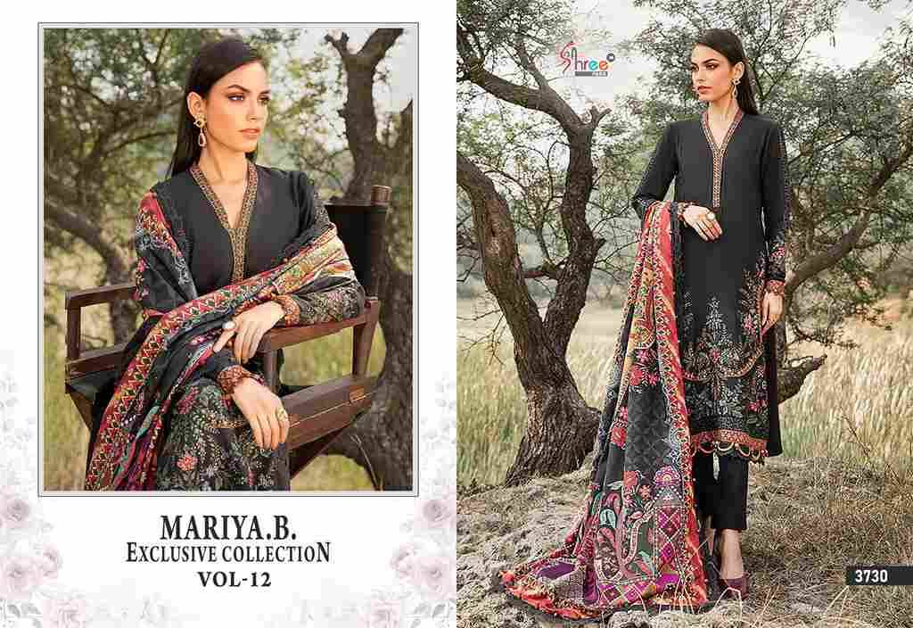 Mariya.B. Exclusive Collection Vol-12 By Shree Fabs 3725 To 3730 Series Beautiful Pakistani Suits Colorful Stylish Fancy Casual Wear & Ethnic Wear Pure Rayon With Embroidered Dresses At Wholesale Price