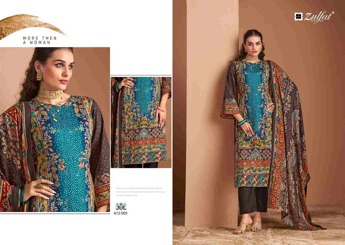 Raabta Vol-3 By Zulfat 612-001 To 612-006 Series Beautiful Festive Suits Stylish Fancy Colorful Casual Wear & Ethnic Wear Pure Jam Cotton Print Dresses At Wholesale Price