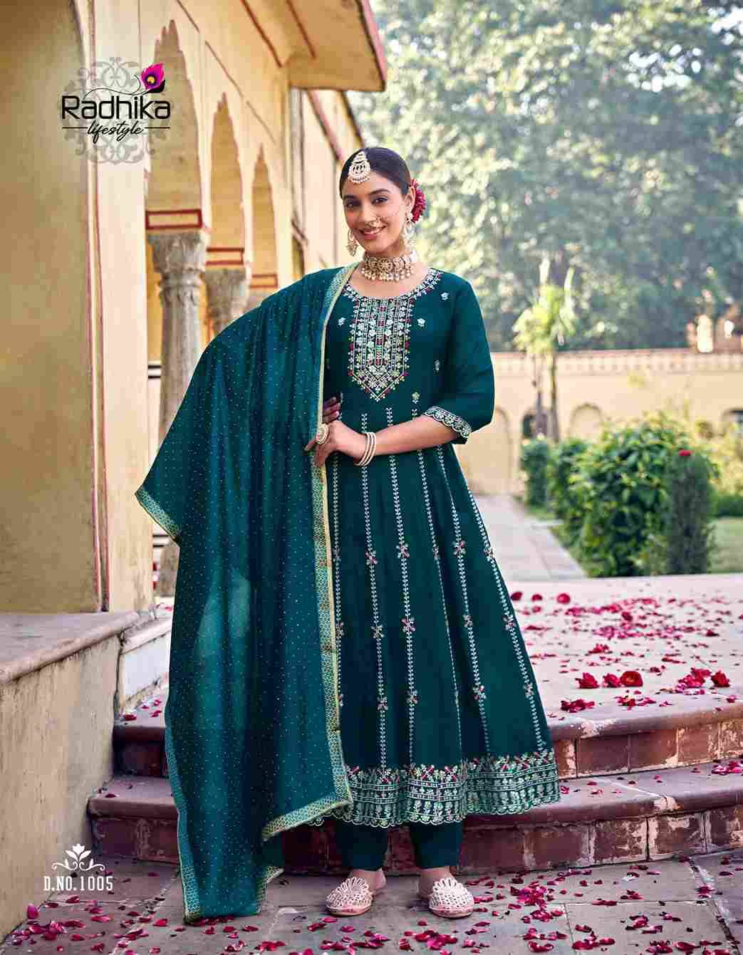 Chahat By Radhika Lifestyle 1001 To 1006 Series Beautiful Festive Suits Colorful Stylish Fancy Casual Wear & Ethnic Wear Vichitra Silk Dresses At Wholesale Price