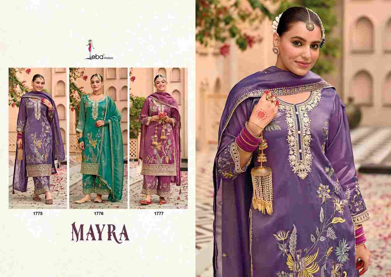 Mayra By Eba Lifestyle 1775 To 1777 Series Designer Festive Suits Collection Beautiful Stylish Fancy Colorful Party Wear & Occasional Wear Simar Dresses At Wholesale Price