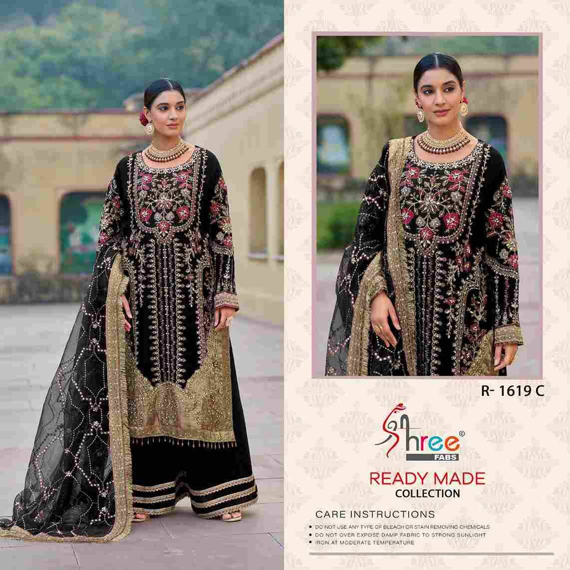 Shree Fabs Hit Design R-1619 Colours By Shree Fabs R-1619-A To R-1619-D Series Designer Pakistani Suits Collection Beautiful Stylish Fancy Colorful Party Wear & Occasional Wear Organza Dresses At Wholesale Price