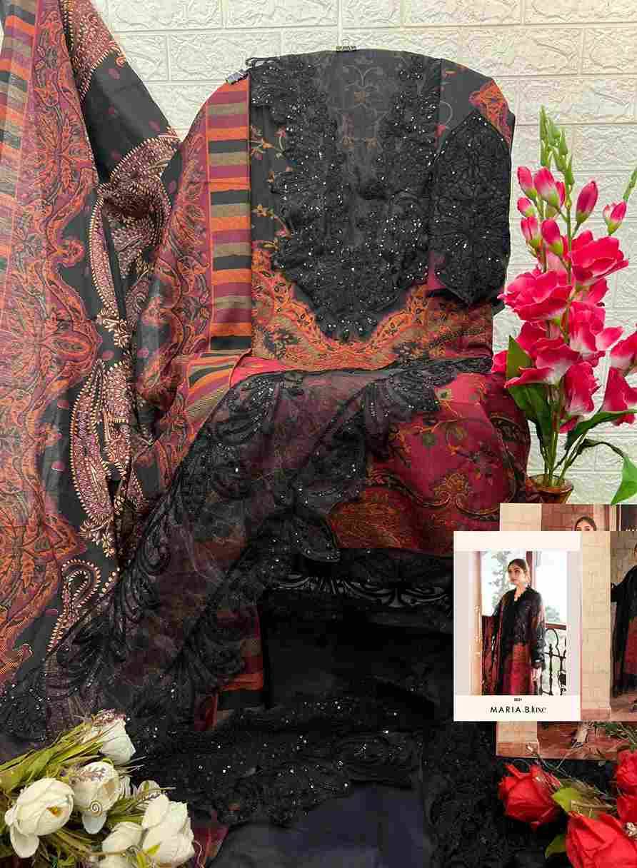 Maria.B.Luxe 8031 Colours By Deepsy Suits 8031 To 8031-B Series Pakistani Stylish Beautiful Colourful Printed & Embroidered Party Wear & Occasional Wear Pure Cotton Dresses At Wholesale Price