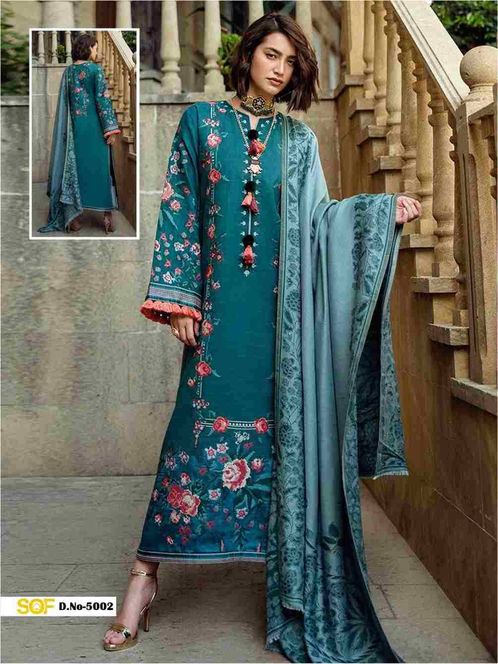 Saira Rizwan Vol-5 By Shree Om Fab 5001 To 5006 Series Designer Pakistani Suits Beautiful Fancy Stylish Colorful Party Wear & Occasional Wear Pure Lawn With Embroidery Dresses At Wholesale Price