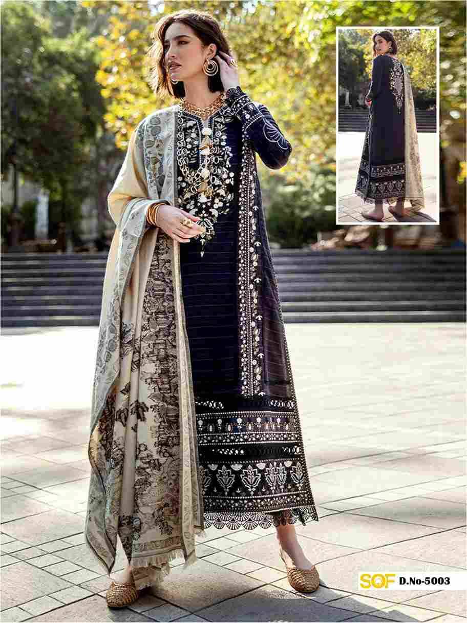 Saira Rizwan Vol-5 By Shree Om Fab 5001 To 5006 Series Designer Pakistani Suits Beautiful Fancy Stylish Colorful Party Wear & Occasional Wear Pure Lawn With Embroidery Dresses At Wholesale Price