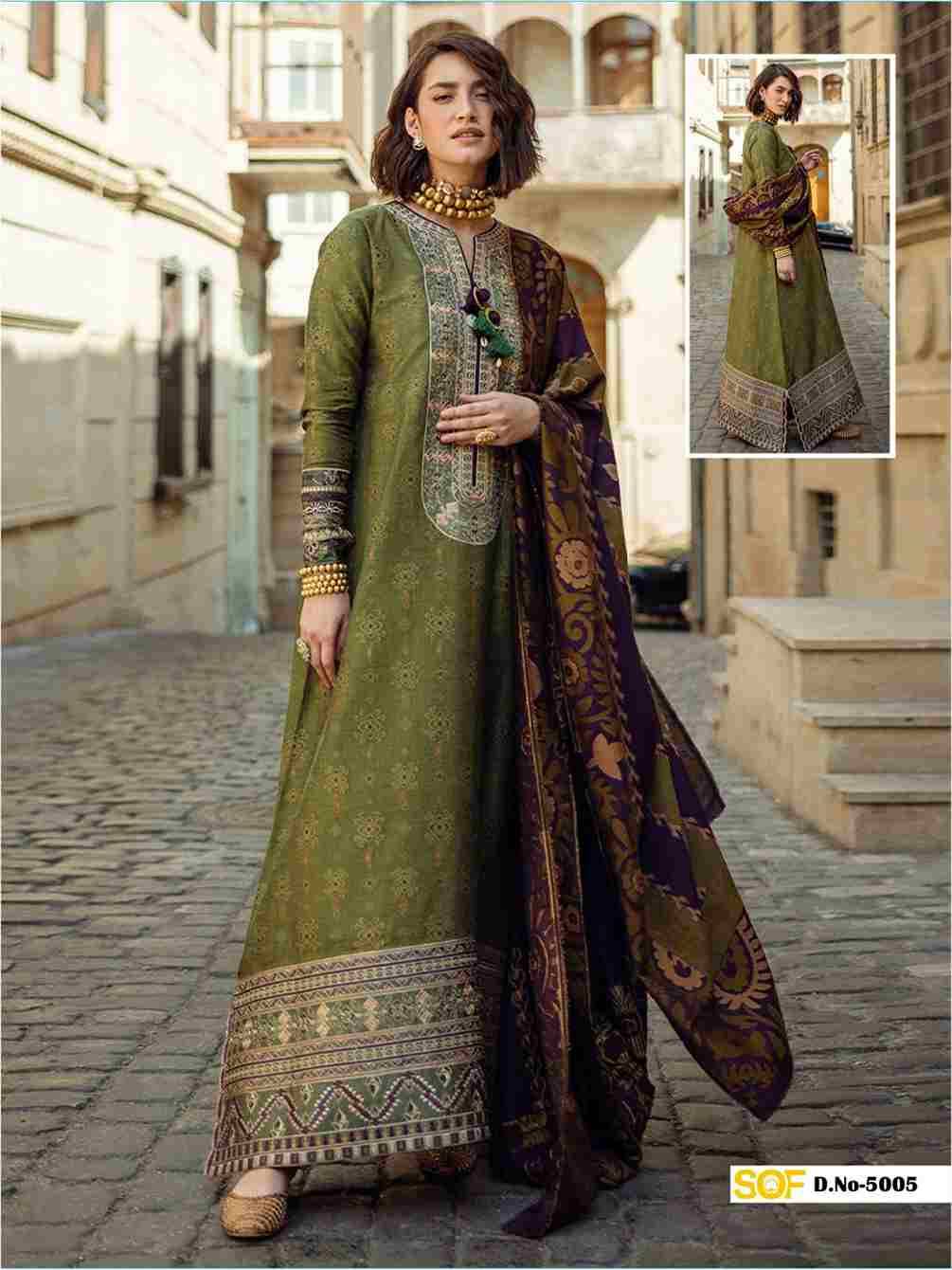 Saira Rizwan Vol-5 By Shree Om Fab 5001 To 5006 Series Designer Pakistani Suits Beautiful Fancy Stylish Colorful Party Wear & Occasional Wear Pure Lawn With Embroidery Dresses At Wholesale Price