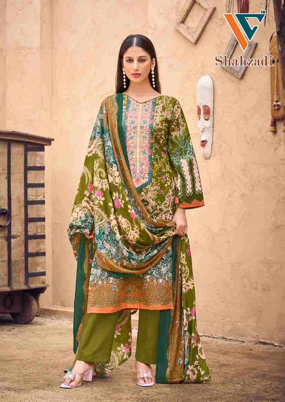 Shahzadi Vol-3 By Vandana Creation 3001 To 3008 Series Beautiful Festive Suits Stylish Fancy Colorful Casual Wear & Ethnic Wear Cotton Print Dresses At Wholesale Price