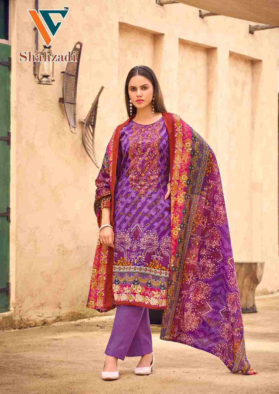 Shahzadi Vol-3 By Vandana Creation 3001 To 3008 Series Beautiful Festive Suits Stylish Fancy Colorful Casual Wear & Ethnic Wear Cotton Print Dresses At Wholesale Price