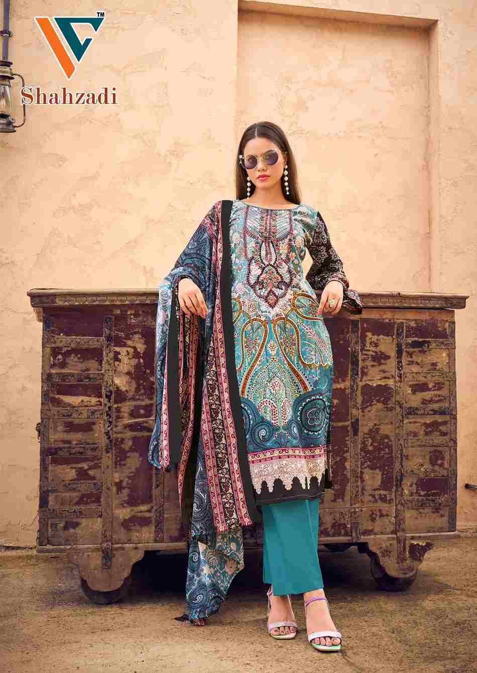 Shahzadi Vol-3 By Vandana Creation 3001 To 3008 Series Beautiful Festive Suits Stylish Fancy Colorful Casual Wear & Ethnic Wear Cotton Print Dresses At Wholesale Price