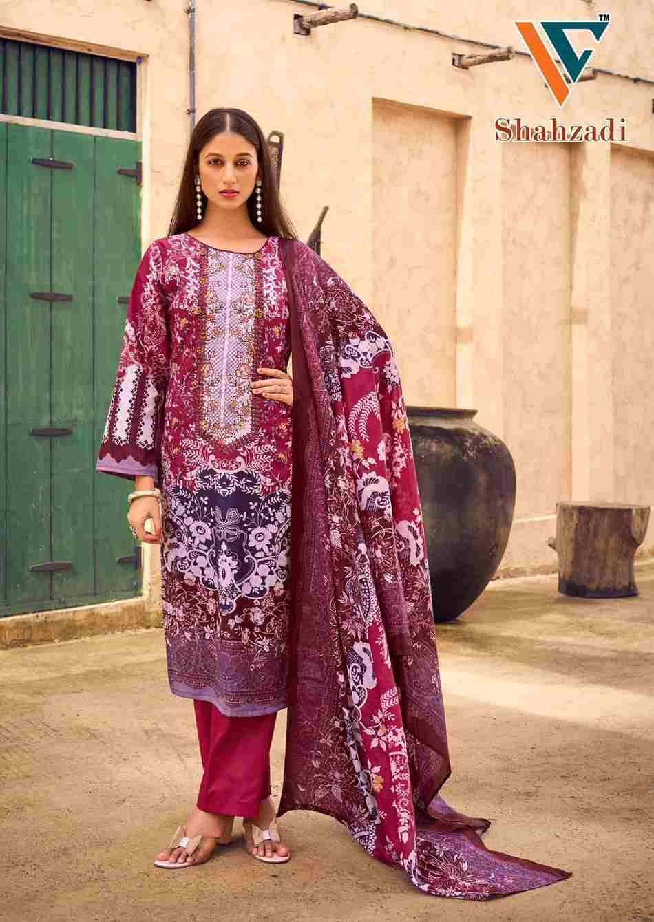 Shahzadi Vol-3 By Vandana Creation 3001 To 3008 Series Beautiful Festive Suits Stylish Fancy Colorful Casual Wear & Ethnic Wear Cotton Print Dresses At Wholesale Price