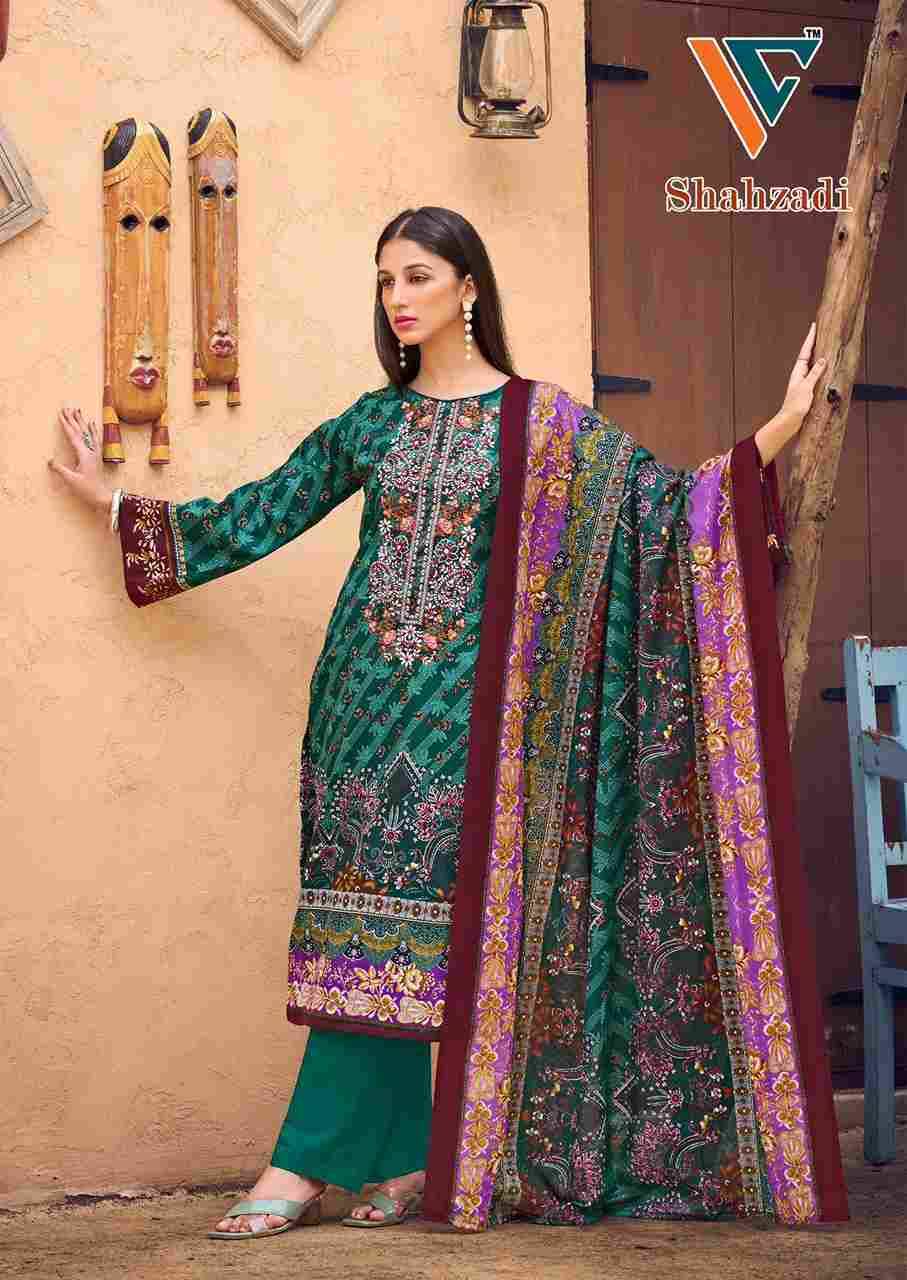 Shahzadi Vol-3 By Vandana Creation 3001 To 3008 Series Beautiful Festive Suits Stylish Fancy Colorful Casual Wear & Ethnic Wear Cotton Print Dresses At Wholesale Price