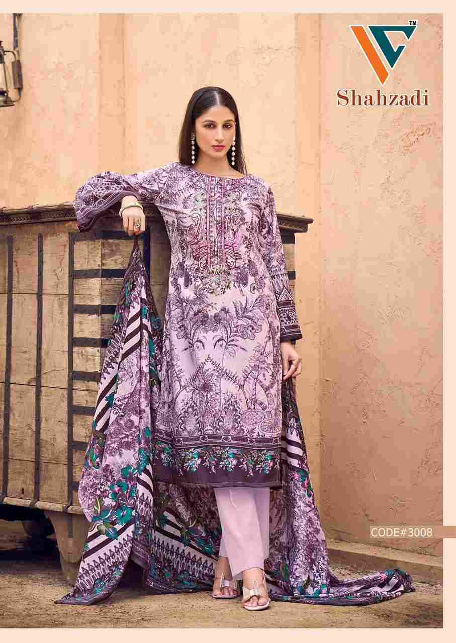 Shahzadi Vol-3 By Vandana Creation 3001 To 3008 Series Beautiful Festive Suits Stylish Fancy Colorful Casual Wear & Ethnic Wear Cotton Print Dresses At Wholesale Price