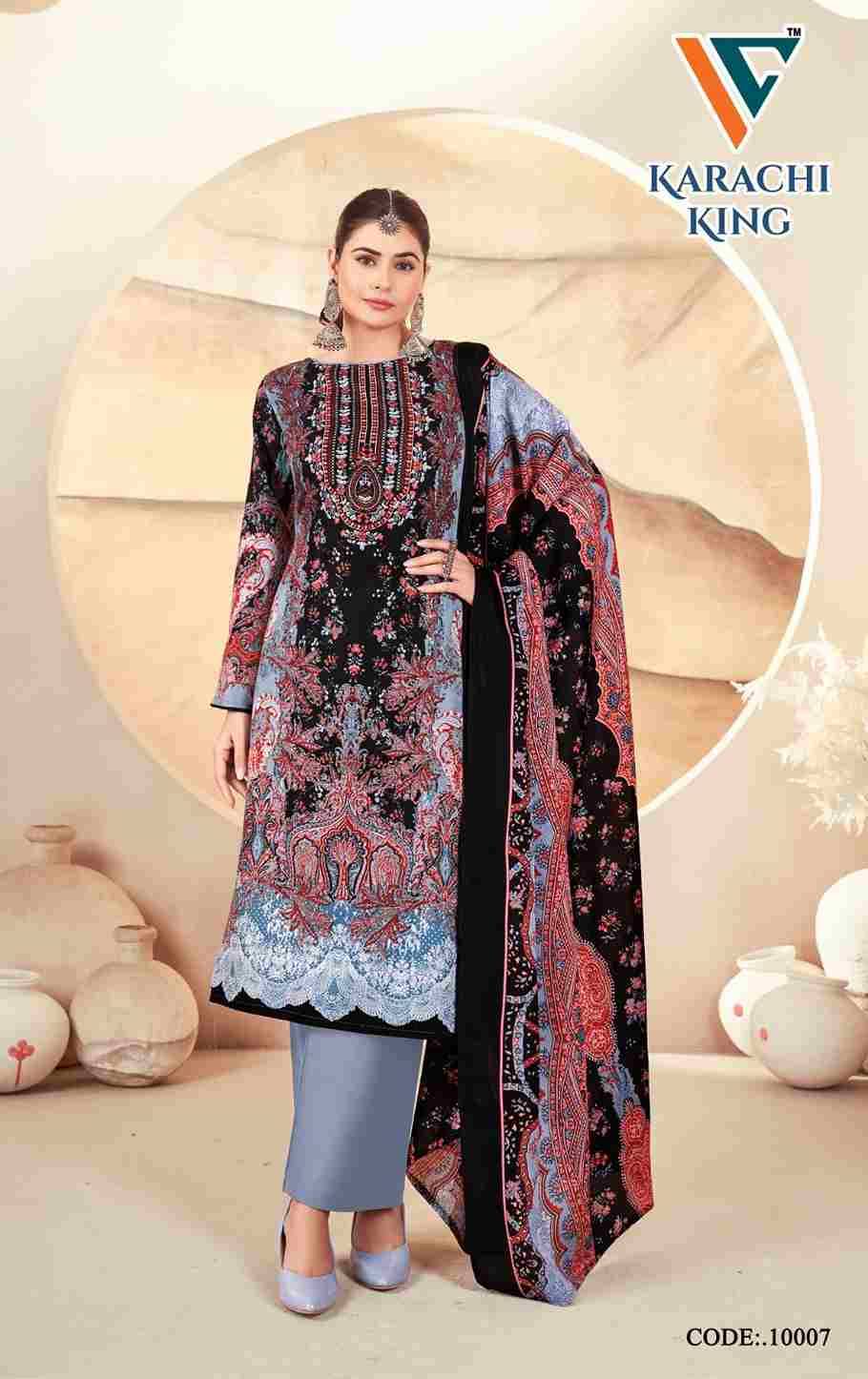 Karachi King Vol-10 By Vandana Creation 10001 To 10008 Series Beautiful Festive Suits Stylish Fancy Colorful Casual Wear & Ethnic Wear Cotton Print Dresses At Wholesale Price