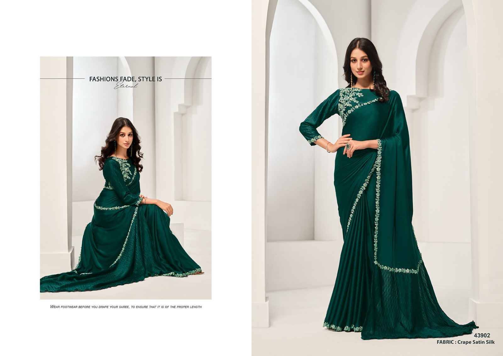 Saanjh By Mahotsav Creation Indian Traditional Wear Collection Beautiful Stylish Fancy Colorful Party Wear & Occasional Wear Satin Silk/Georgette Sarees At Wholesale Price