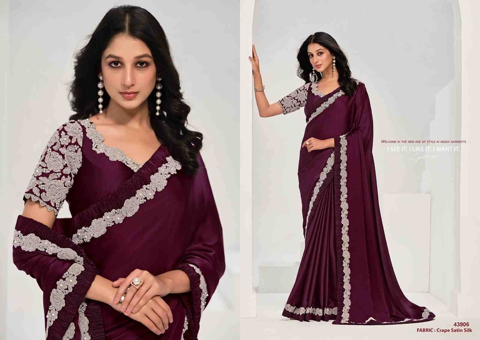 Saanjh By Mahotsav Creation Indian Traditional Wear Collection Beautiful Stylish Fancy Colorful Party Wear & Occasional Wear Satin Silk/Georgette Sarees At Wholesale Price