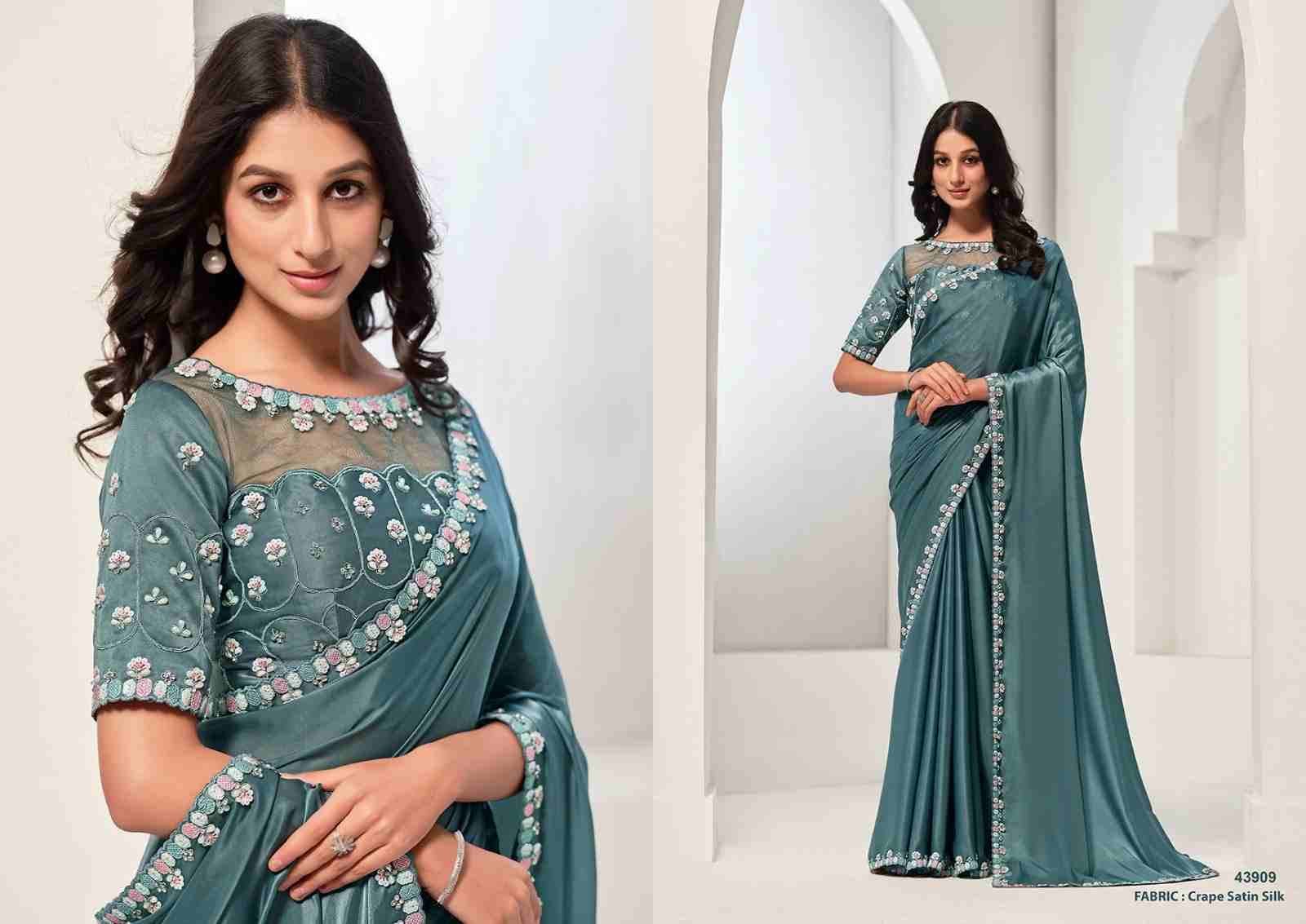 Saanjh By Mahotsav Creation Indian Traditional Wear Collection Beautiful Stylish Fancy Colorful Party Wear & Occasional Wear Satin Silk/Georgette Sarees At Wholesale Price