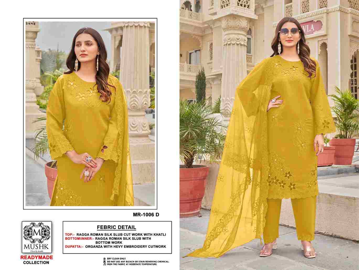 Mushq Hit Design R-1006 Colours By Mushq R-1006-A To R-1006-D Series Beautiful Winter Collection Pakistani Suits Stylish Fancy Colorful Casual Wear & Ethnic Wear Pure Roman Silk Embroidery Dresses At Wholesale Price