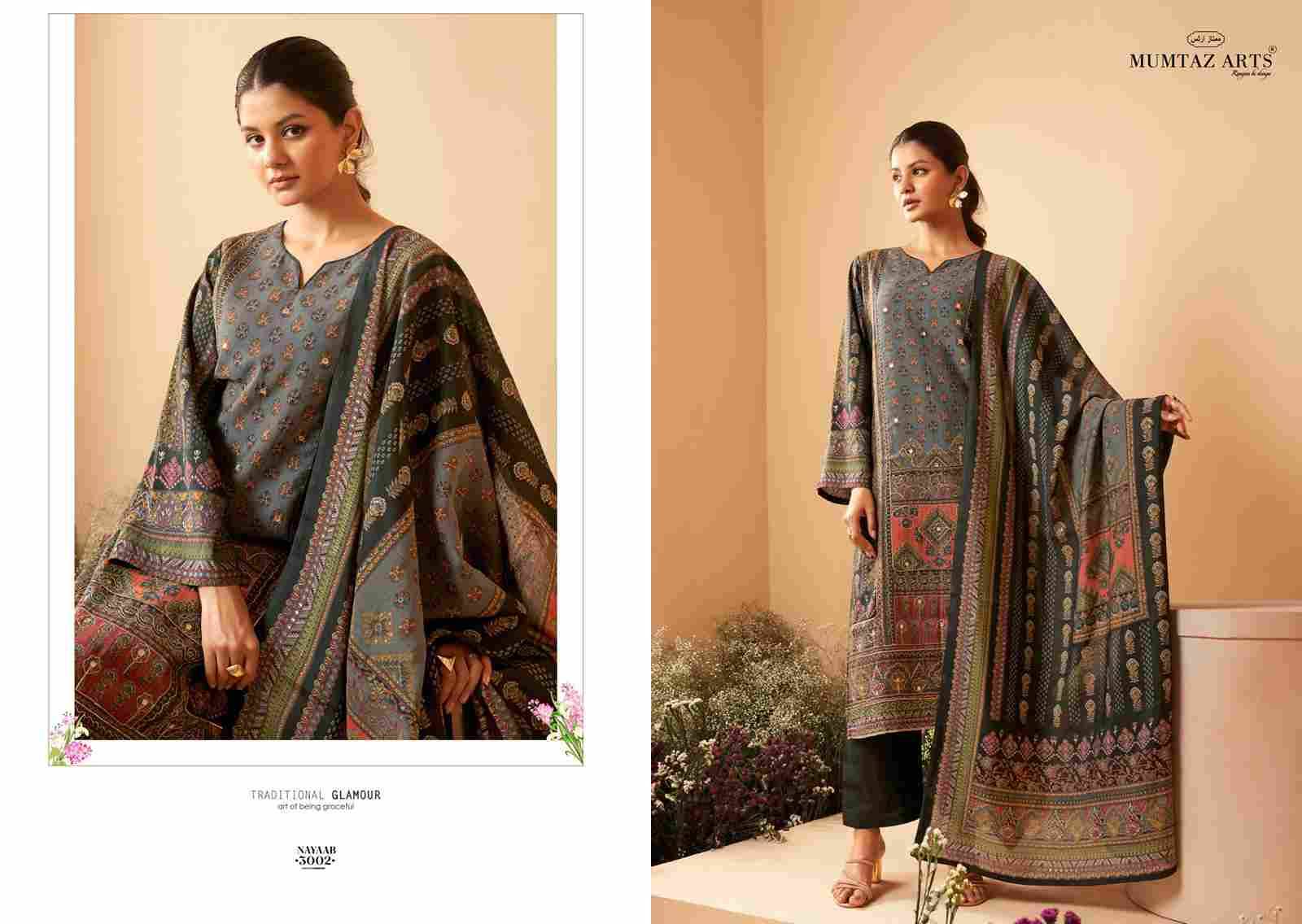 Nayaab Vol-3 By Mumtaz Arts 3001 To 3006 Series Beautiful Festive Suits Colorful Stylish Fancy Casual Wear & Ethnic Wear Viscose Muslin Print Dresses At Wholesale Price