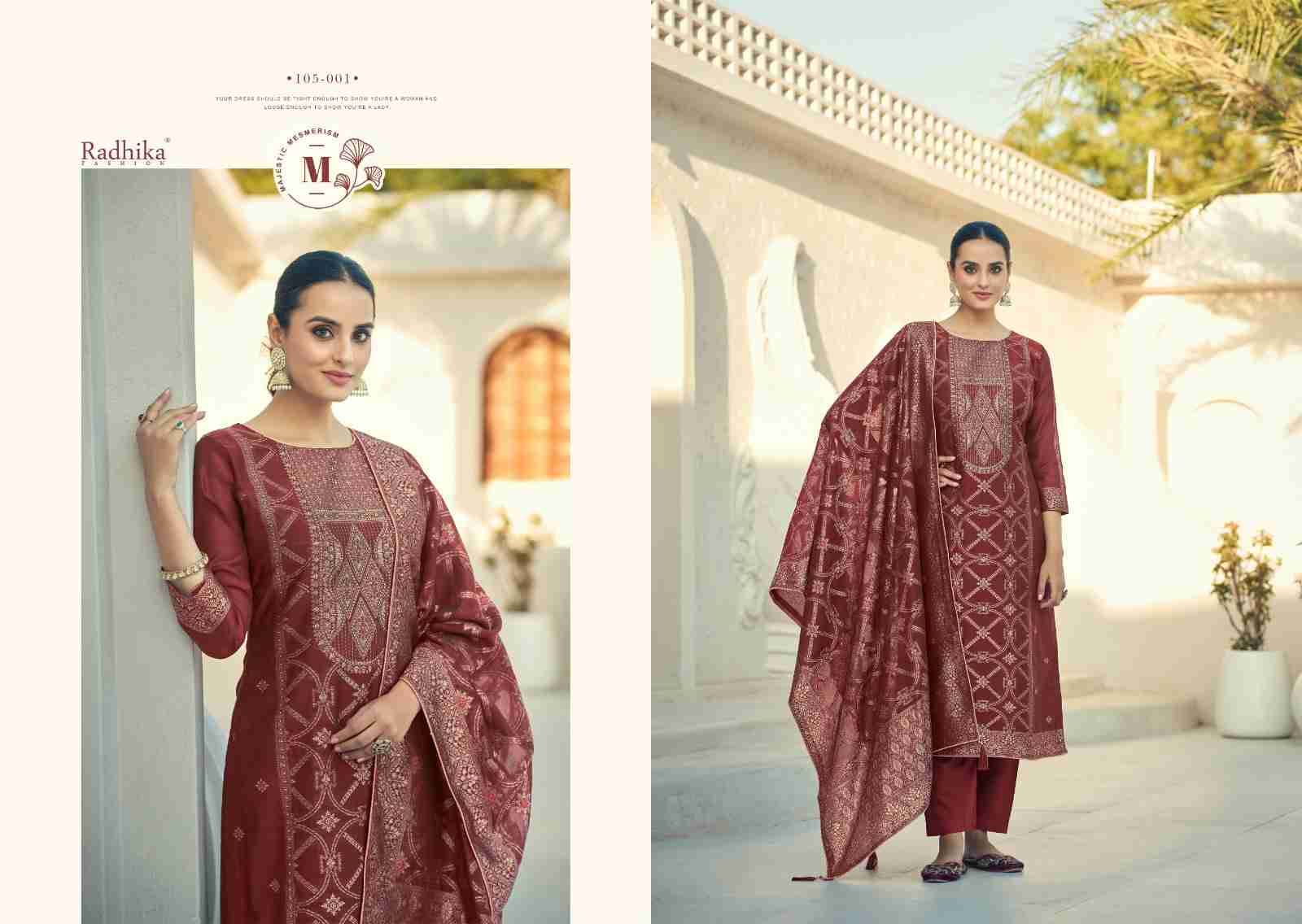 Banarasi Adha Vol-2 By Azara 105-001 To 105-006 Series Beautiful Festive Suits Stylish Fancy Colorful Casual Wear & Ethnic Wear Cotton Jacquard Dresses At Wholesale Price