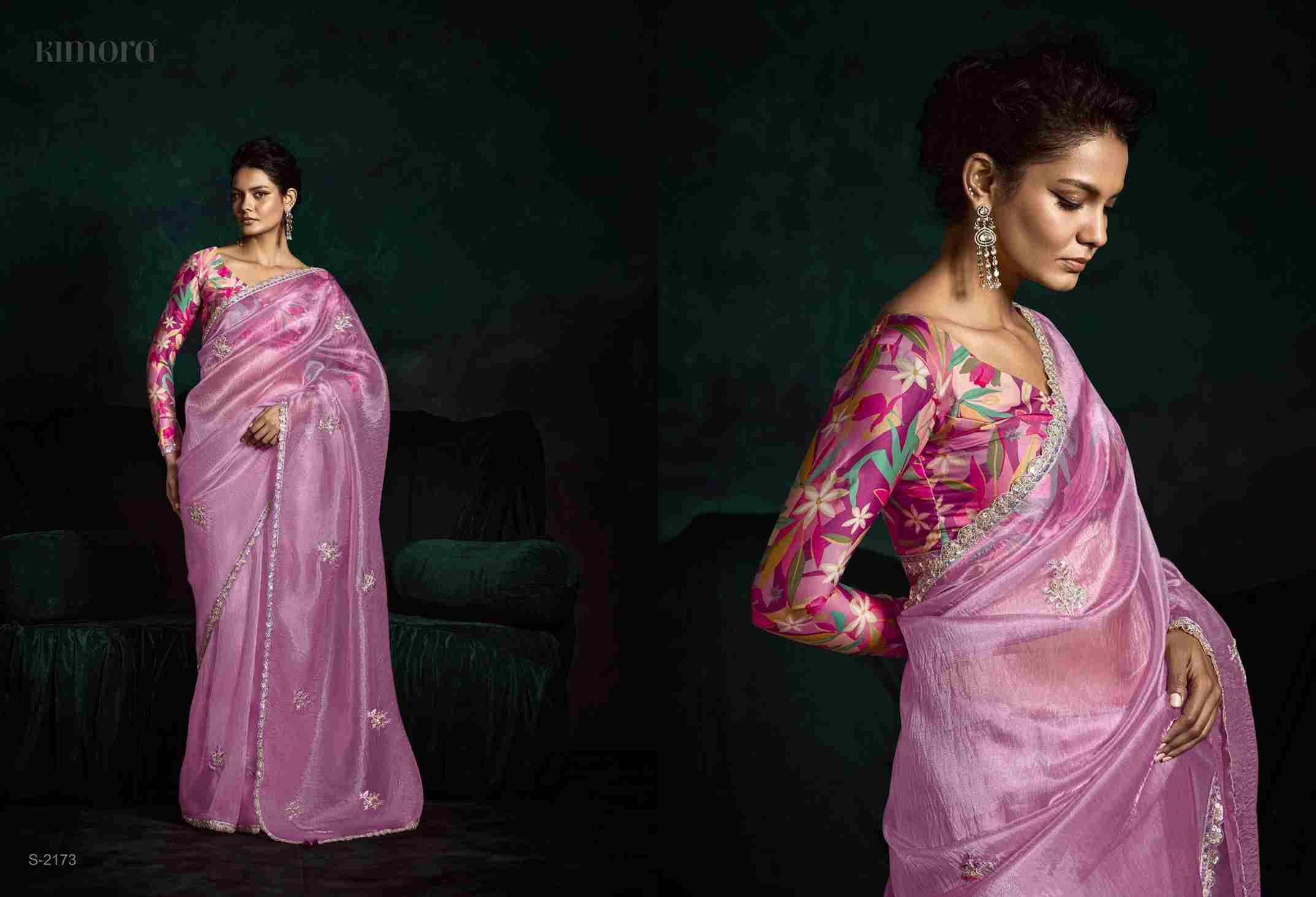 Rangat Vol-2 By Kimora Fashion 2171 To 2181 Series Indian Traditional Wear Collection Beautiful Stylish Fancy Colorful Party Wear & Occasional Wear Organza Sarees At Wholesale Price