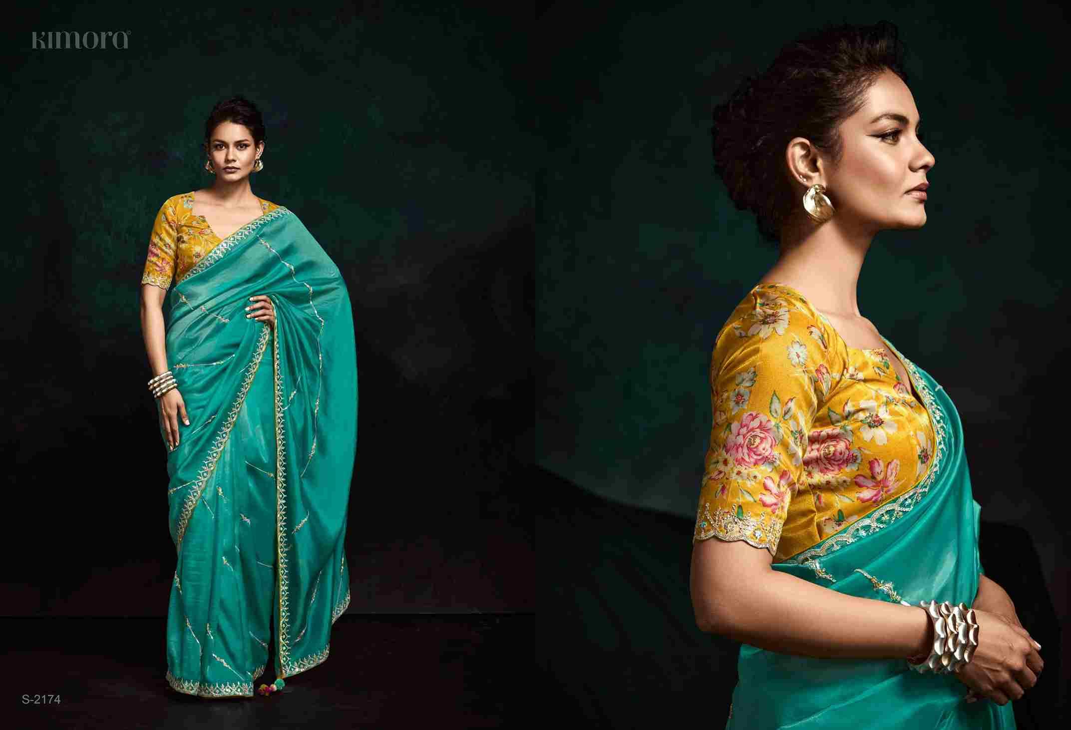 Rangat Vol-2 By Kimora Fashion 2171 To 2181 Series Indian Traditional Wear Collection Beautiful Stylish Fancy Colorful Party Wear & Occasional Wear Organza Sarees At Wholesale Price