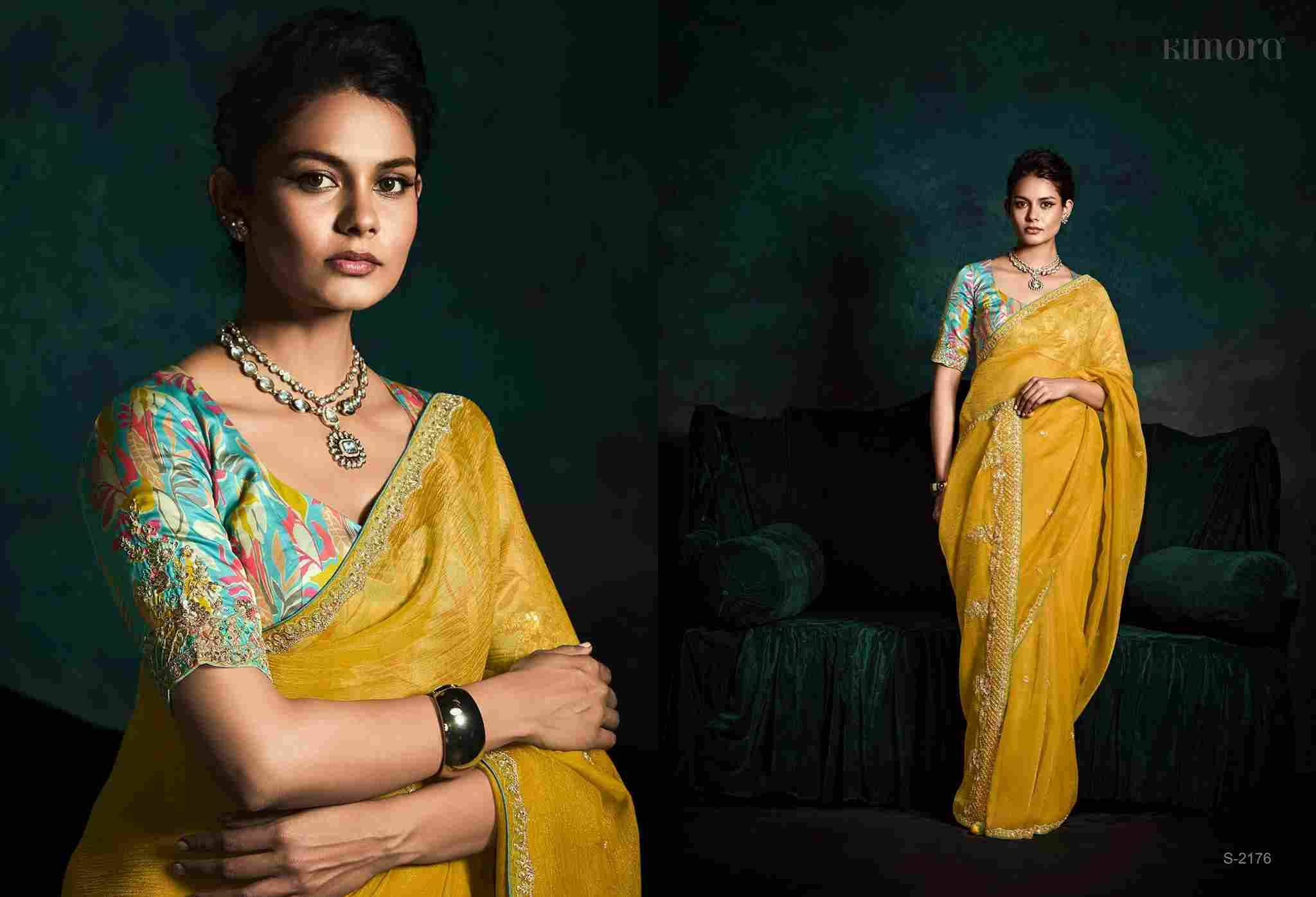 Rangat Vol-2 By Kimora Fashion 2171 To 2181 Series Indian Traditional Wear Collection Beautiful Stylish Fancy Colorful Party Wear & Occasional Wear Organza Sarees At Wholesale Price