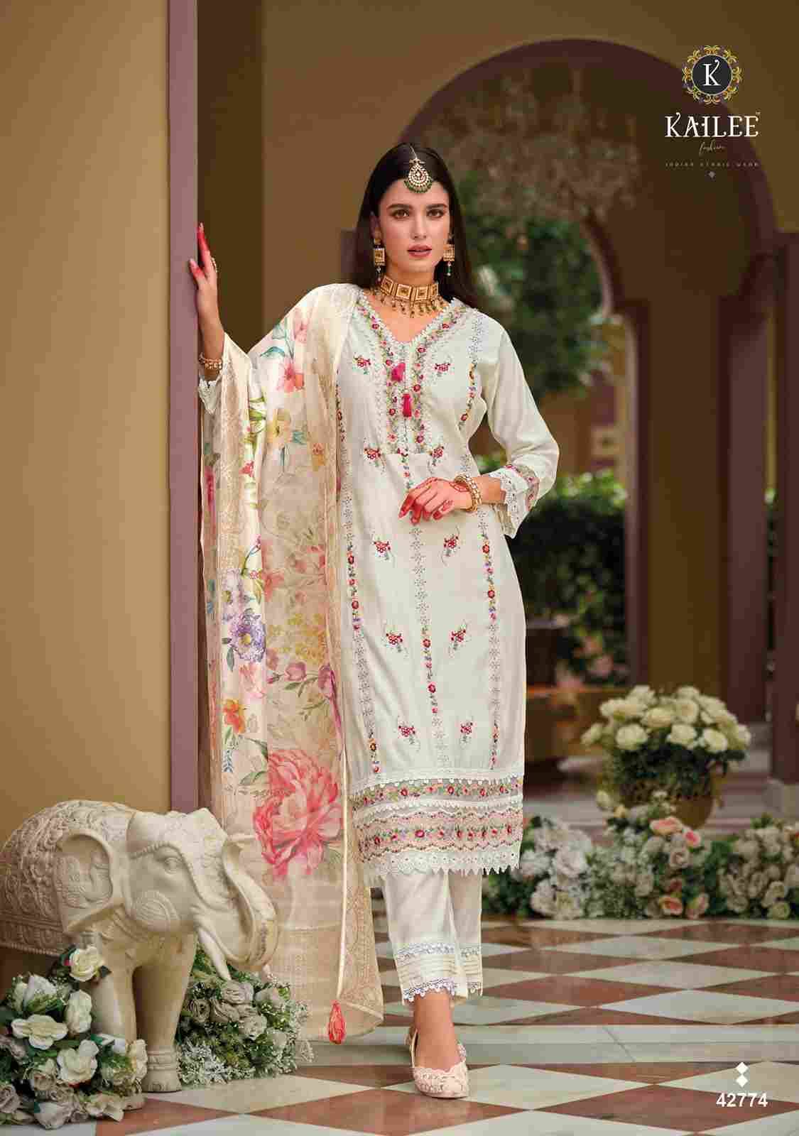 Naqush By Kailee 42771 To 42776 Series Beautiful Festive Suits Colorful Stylish Fancy Casual Wear & Ethnic Wear Pure Viscose Silk Dresses At Wholesale Price