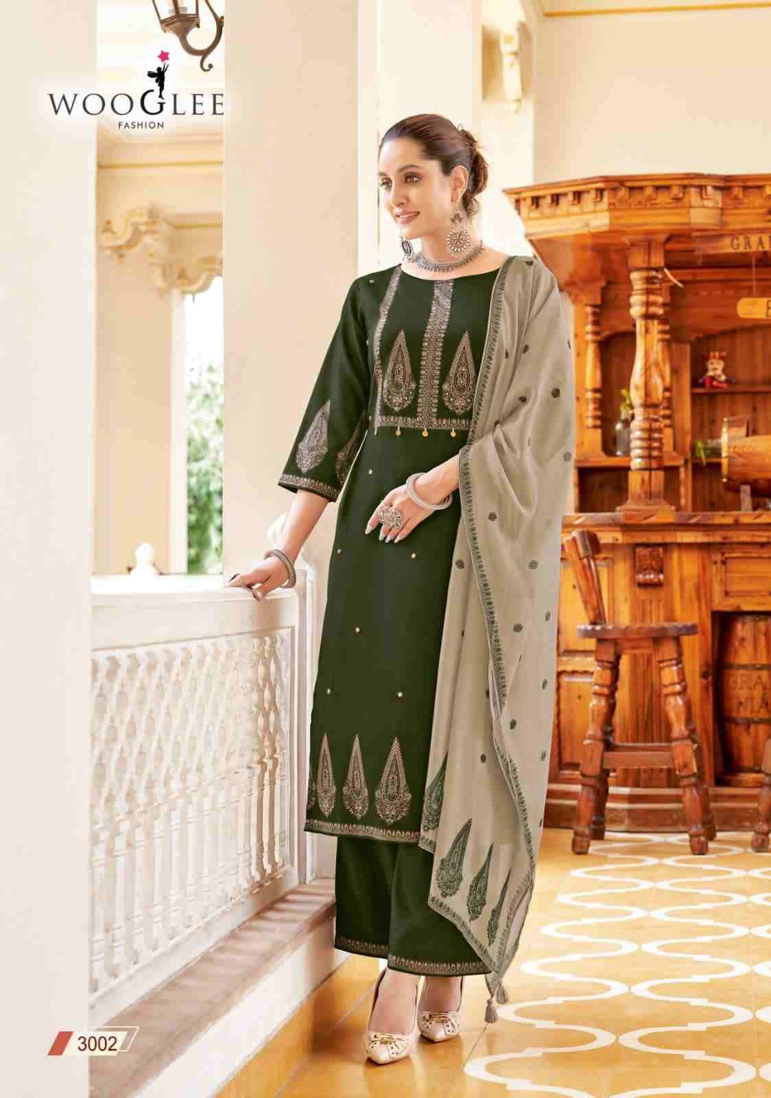 Swaraj By Wooglee 3001 To 3006 Series Beautiful Stylish Festive Suits Fancy Colorful Casual Wear & Ethnic Wear & Ready To Wear Viscose Weaving Dresses At Wholesale Price