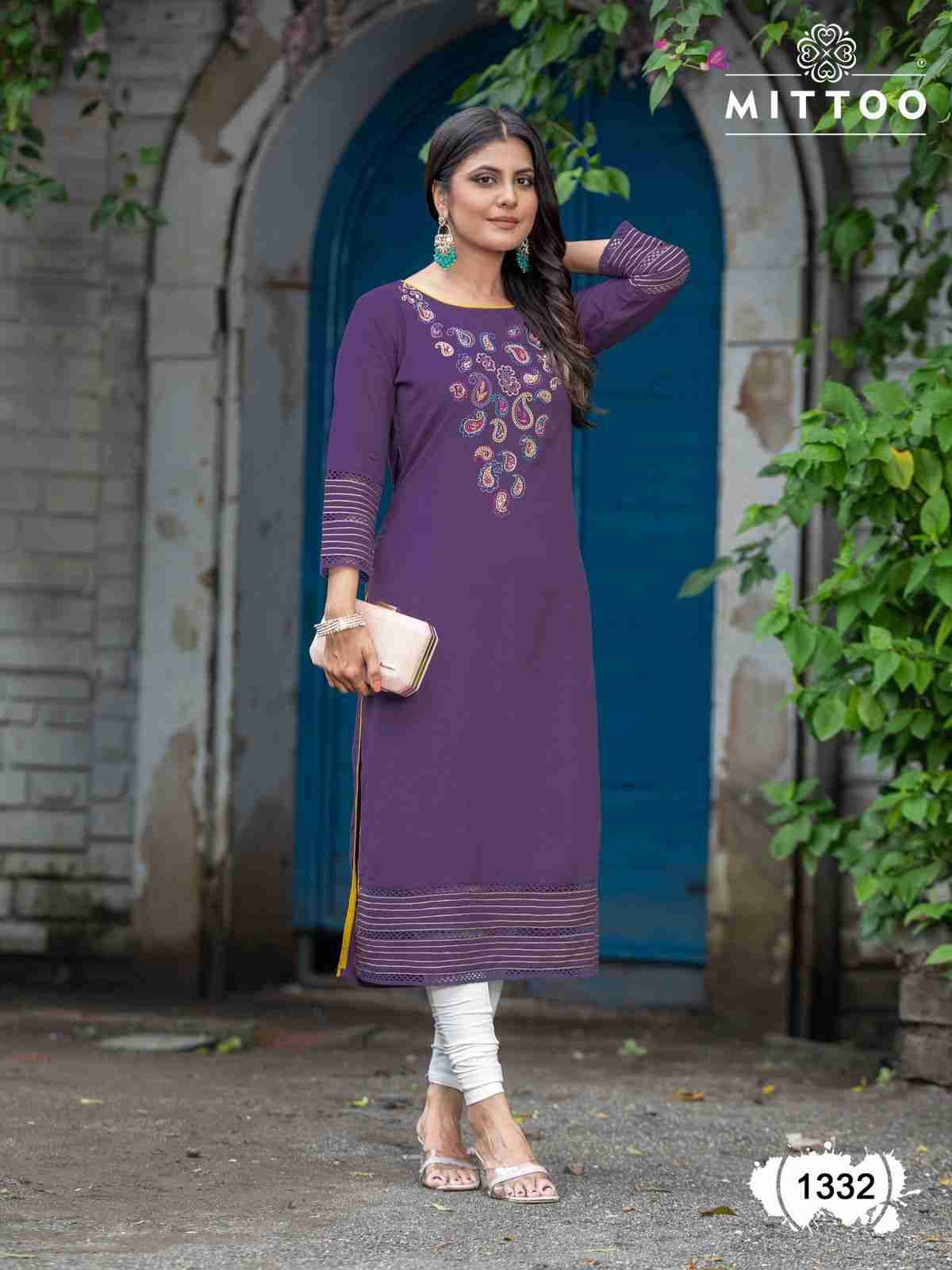 Palak Vol-39 By Mittoo 1331 To 1338 Series Designer Festive Suits Collection Beautiful Stylish Fancy Colorful Party Wear & Occasional Wear Rayon Print Kurtis At Wholesale Price