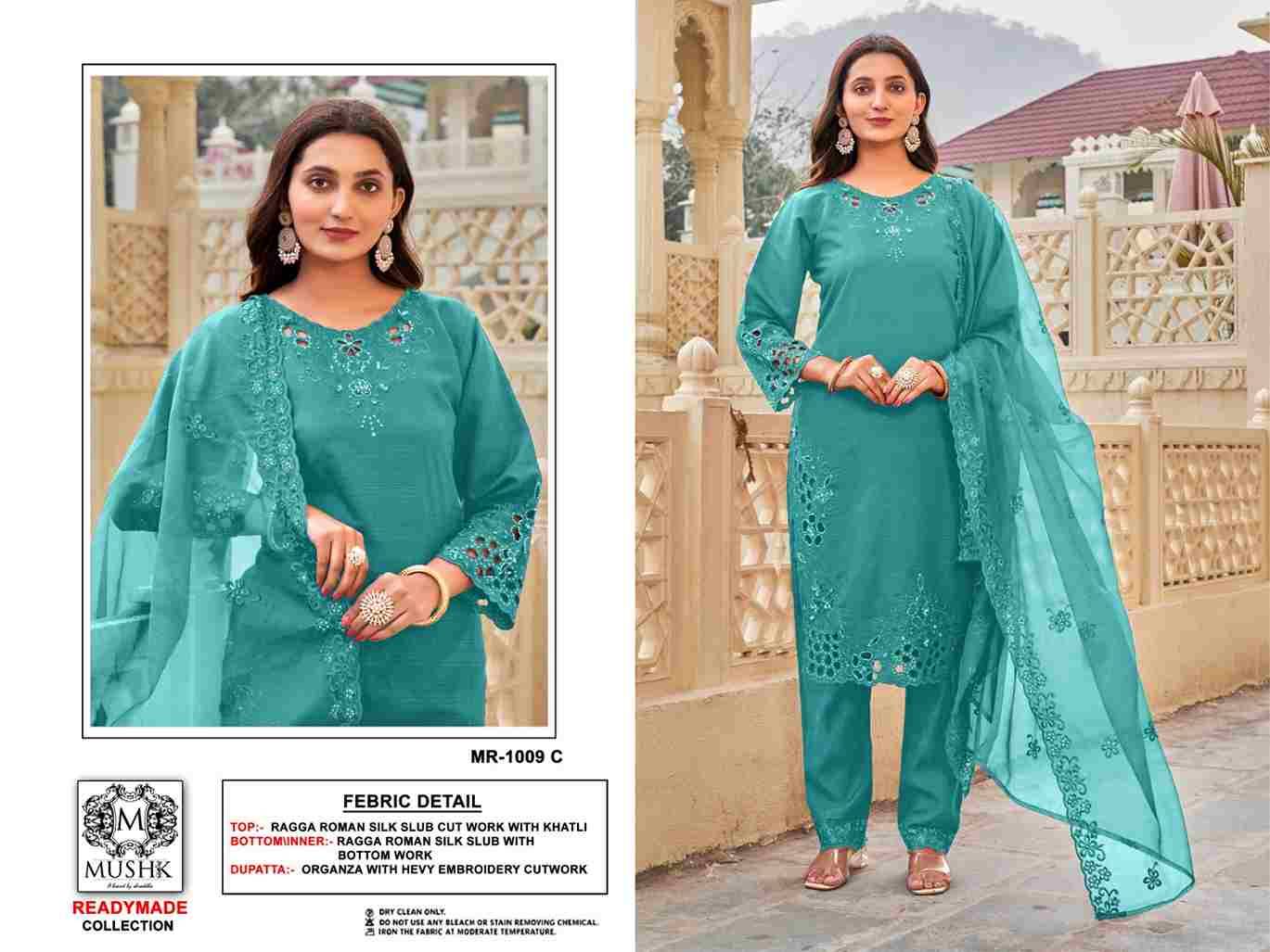 Mushq Hit Design R-1009 Colours By Mushq R-1009-A To R-1009-D Series Beautiful Winter Collection Pakistani Suits Stylish Fancy Colorful Casual Wear & Ethnic Wear Pure Roman Silk Embroidery Dresses At Wholesale Price