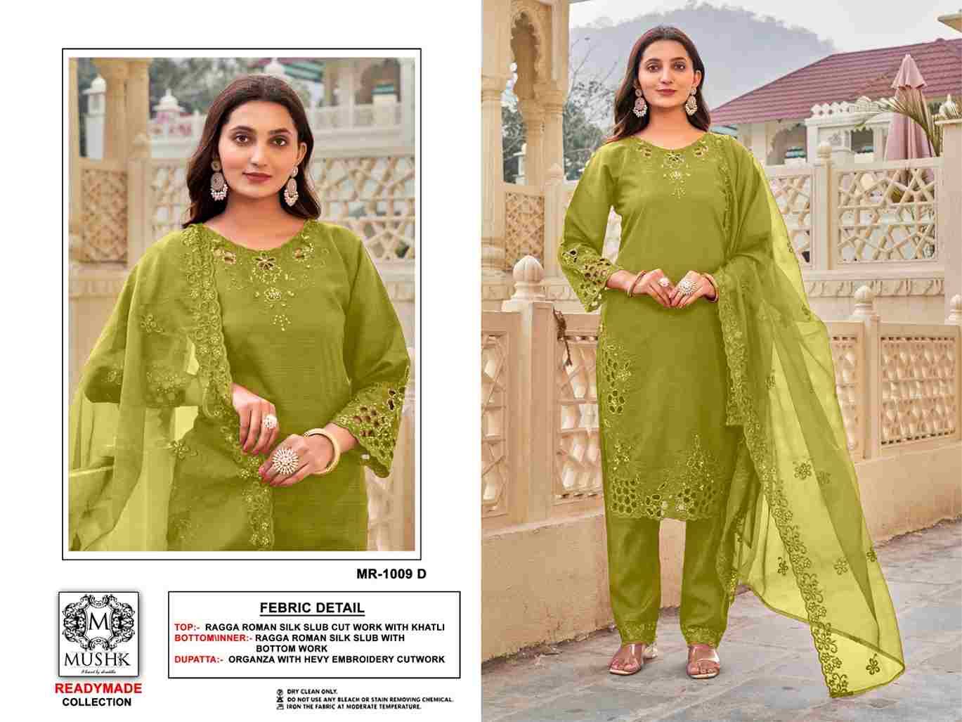 Mushq Hit Design R-1009 Colours By Mushq R-1009-A To R-1009-D Series Beautiful Winter Collection Pakistani Suits Stylish Fancy Colorful Casual Wear & Ethnic Wear Pure Roman Silk Embroidery Dresses At Wholesale Price