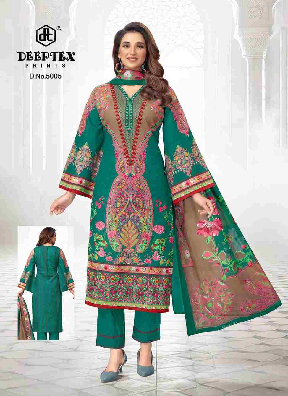 Roohi Zara Vol-5 By Deeptex Prints 5001 To 5008 Series Beautiful Stylish Festive Suits Fancy Colorful Casual Wear & Ethnic Wear & Ready To Wear Heavy Lawn Print Dresses At Wholesale Price