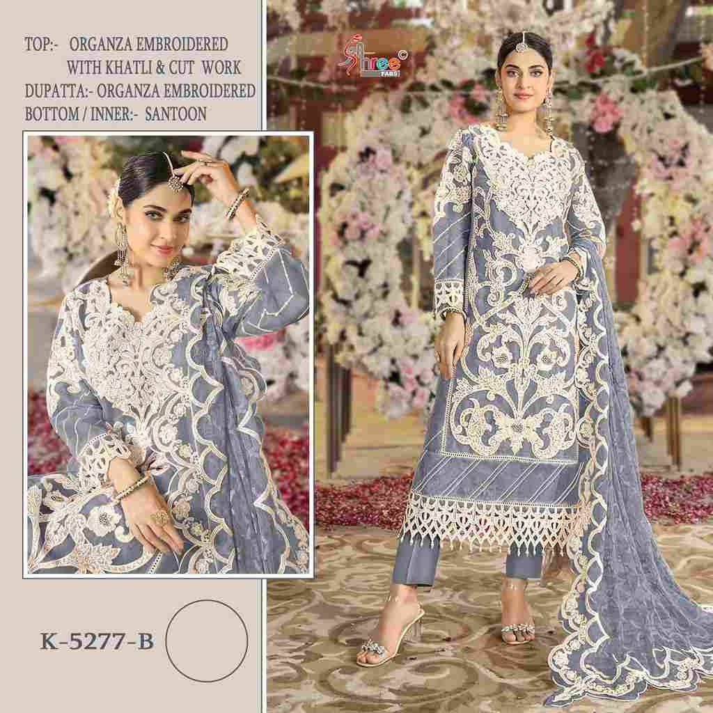 Shree Fabs Hit Design K-5277 Colours By Shree Fabs K-5277-A To K-5277-D Series Beautiful Pakistani Suits Colorful Stylish Fancy Casual Wear & Ethnic Wear Organza Embroidered Dresses At Wholesale Price