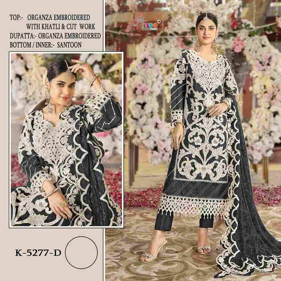 Shree Fabs Hit Design K-5277 Colours By Shree Fabs K-5277-A To K-5277-D Series Beautiful Pakistani Suits Colorful Stylish Fancy Casual Wear & Ethnic Wear Organza Embroidered Dresses At Wholesale Price