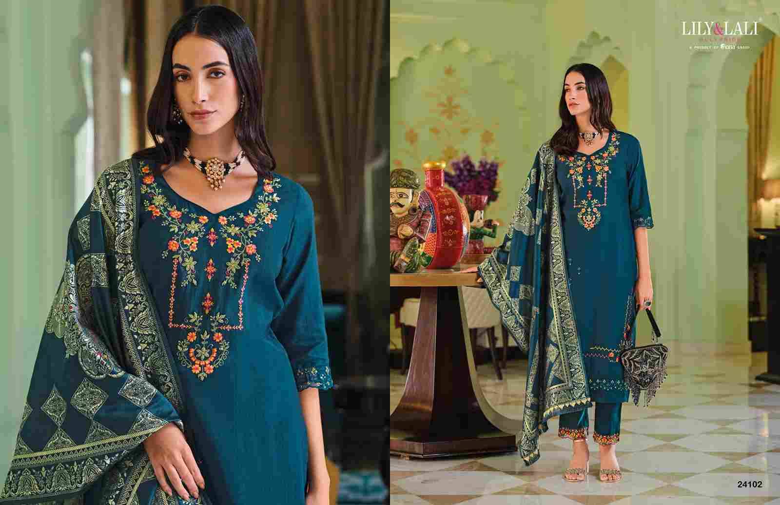 Hasmeena Vol-5 By Lily And Lali 24101 To 24106 Series Beautiful Festive Suits Colorful Stylish Fancy Casual Wear & Ethnic Wear Viscose Dresses At Wholesale Price