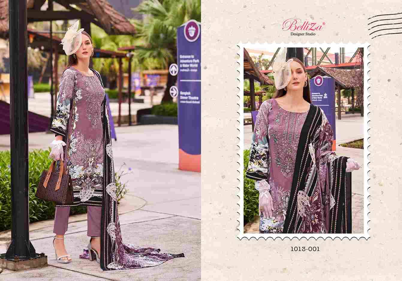 Naira Vol-87 By Belliza 1013-001 To 1013-008 Series Beautiful Festive Suits Stylish Fancy Colorful Casual Wear & Ethnic Wear Pure Cotton Print Dresses At Wholesale Price