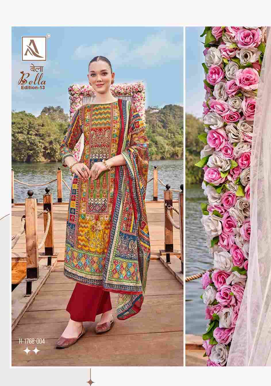 Bella Vol-13 By Alok Suit 1768-001 To 1768-006 Series Beautiful Festive Suits Stylish Fancy Colorful Casual Wear & Ethnic Wear Pure Muslin Print Dresses At Wholesale Price