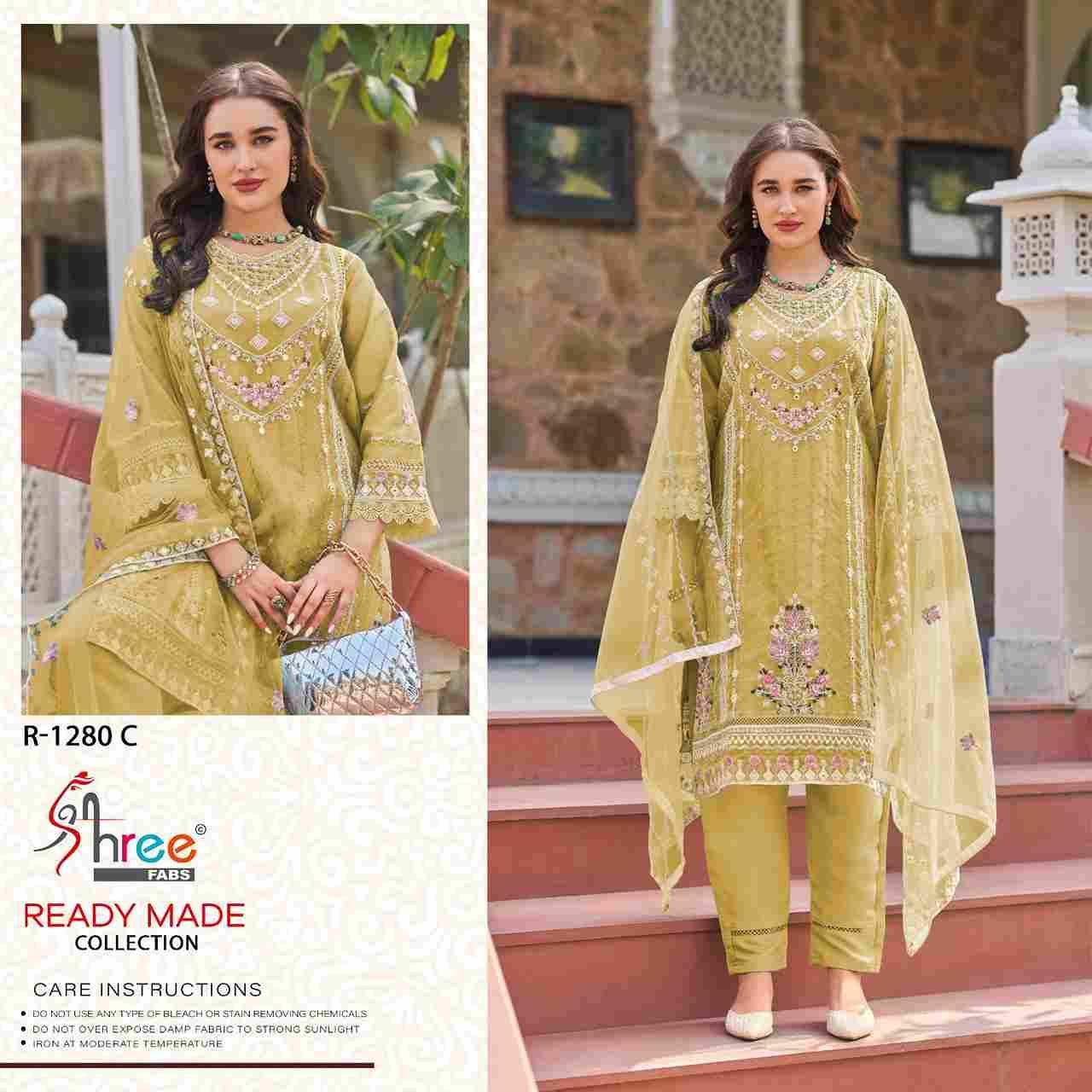 Shree Fabs Hit Design R-1280 Colours By Shree Fabs R-1280-A To R-1280-D Series Beautiful Pakistani Suits Stylish Fancy Colorful Party Wear & Occasional Wear Organza Embroidered Dresses At Wholesale Price