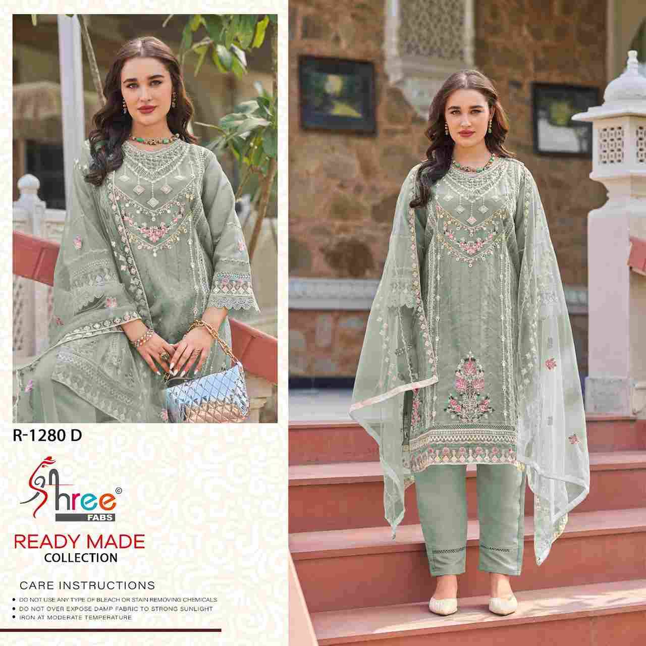 Shree Fabs Hit Design R-1280 Colours By Shree Fabs R-1280-A To R-1280-D Series Beautiful Pakistani Suits Stylish Fancy Colorful Party Wear & Occasional Wear Organza Embroidered Dresses At Wholesale Price