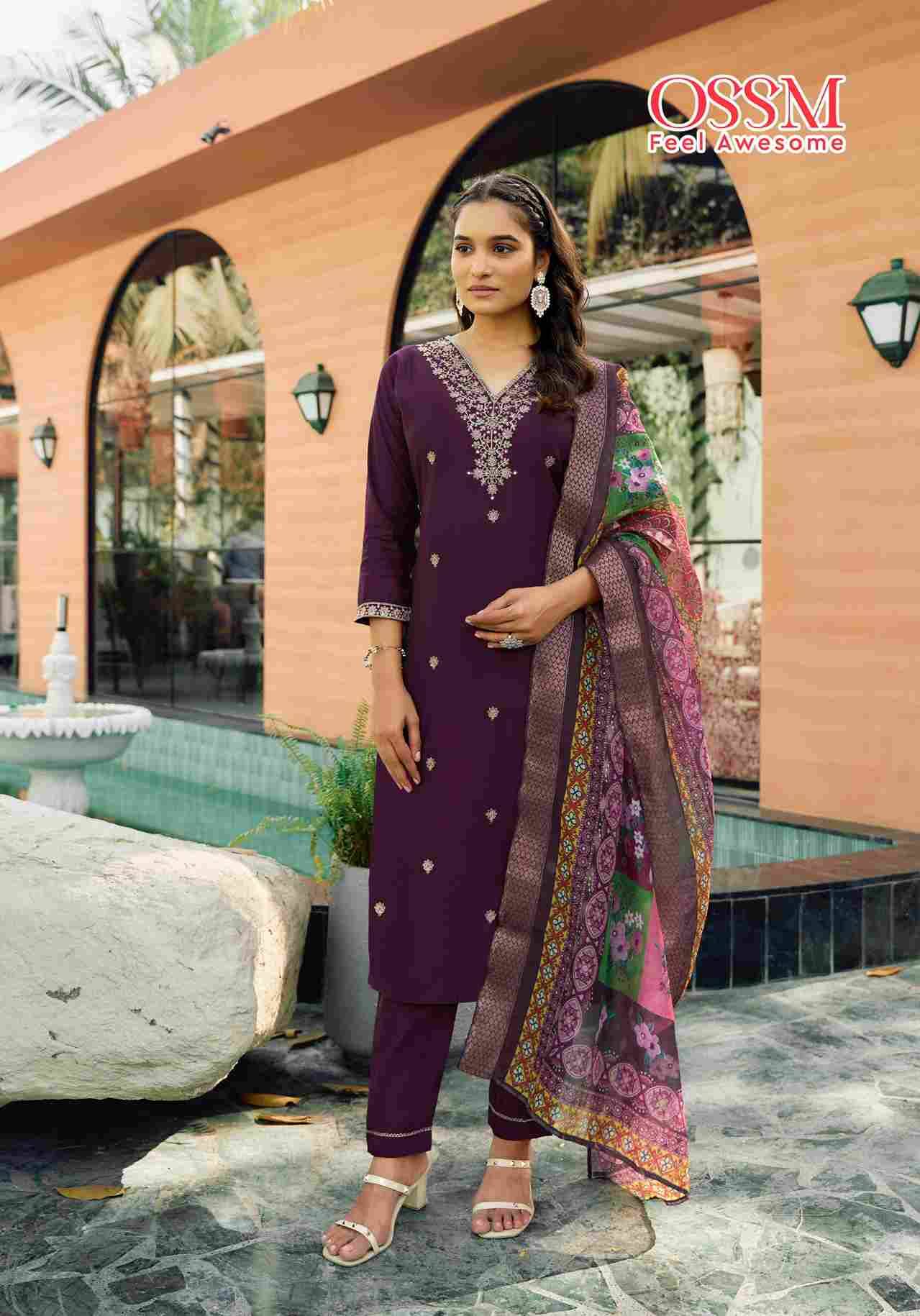 Rangat By Ossm 1001 To 1006 Series Beautiful Stylish Festive Suits Fancy Colorful Casual Wear & Ethnic Wear & Ready To Wear Pure Viscose Silk Dresses At Wholesale Price