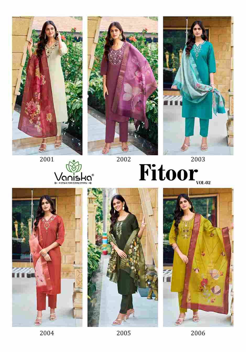 Fitoor Vol-2 By Vaniska 2001 To 2006 Series Beautiful Festive Suits Colorful Stylish Fancy Casual Wear & Ethnic Wear Heavy Roman Simmer Dresses At Wholesale Price
