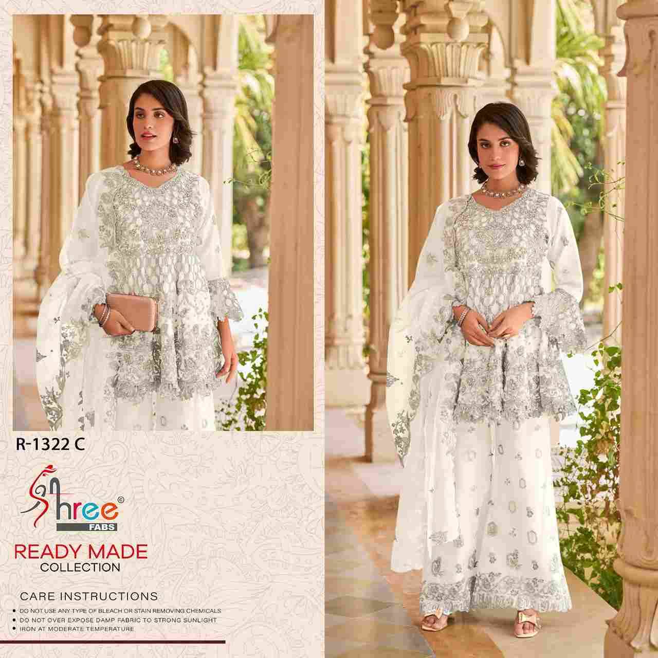 Shree Fabs Hit Design R-1322 Colours By Shree Fabs R-1322-A To R-1322-D Series Beautiful Pakistani Suits Stylish Fancy Colorful Party Wear & Occasional Wear Pure Organza Embroidered Dresses At Wholesale Price