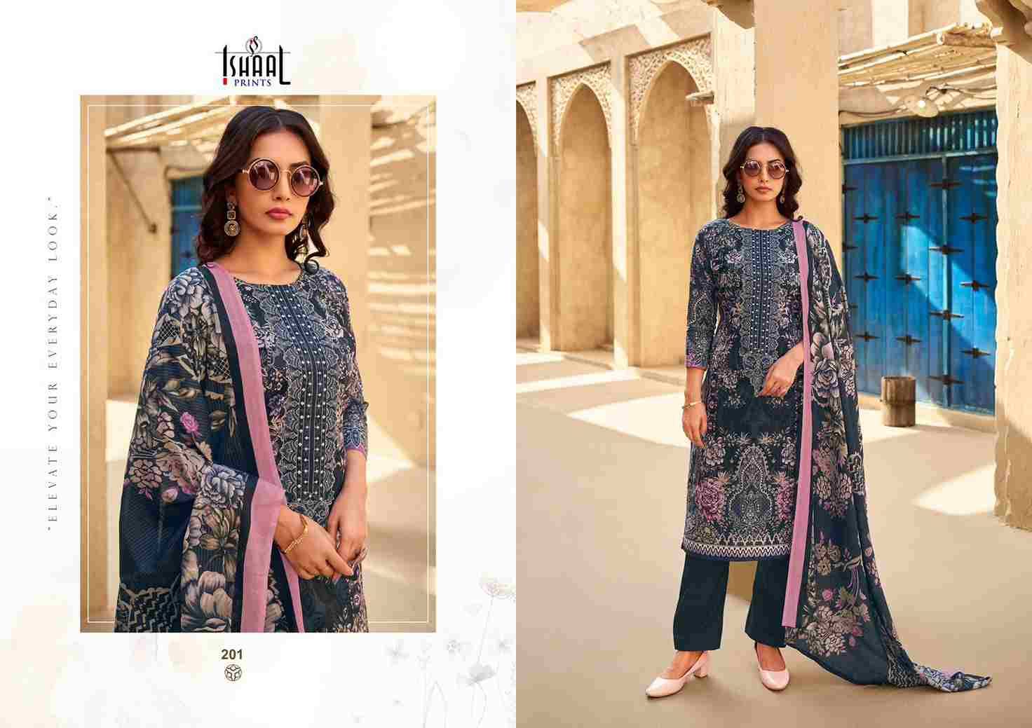 Maira Vol-2 By Ishaal Prints 201 To 208 Series Beautiful Suits Colorful Stylish Fancy Casual Wear & Ethnic Wear Pure Lawn Printed Dresses At Wholesale Price