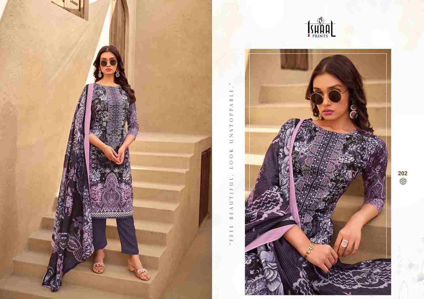 Maira Vol-2 By Ishaal Prints 201 To 208 Series Beautiful Suits Colorful Stylish Fancy Casual Wear & Ethnic Wear Pure Lawn Printed Dresses At Wholesale Price